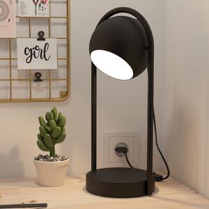 EGLO Murnia lampă de masă cu abajur mobil, Negru, Camera de zi / sufragerie, Metal, Scandinavă