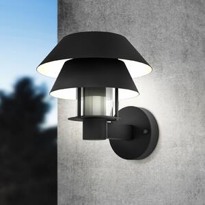 EGLO Chiappera aplică de exterior cu abajur dublu, reglabil, Negru, Metal, Modern
