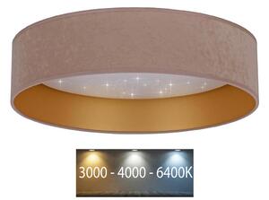 Plafonieră LED VELVET STAR LED/24W/230V d. 40 cm bej/aurie Brilagi