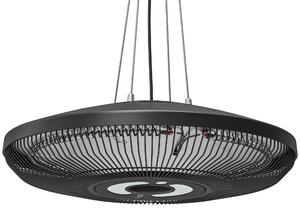 Outsunny încălzitor Electric Suspendat cu Infraroșu 1000/2000W, Negru | Aosom Romania