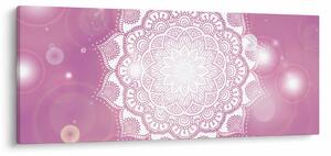 Tablou - Mandala pe fundal roz (120x50 cm)