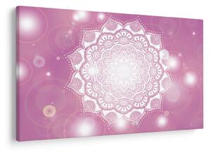 Tablou - Mandala pe fundal roz (90x60 cm)