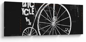 Tablou - Velociped (cu ceas) (90x30 cm)