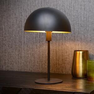 Lucide Lampă de masă Siemon din oțel, negru, Negru, Camera de zi / sufragerie, Metal