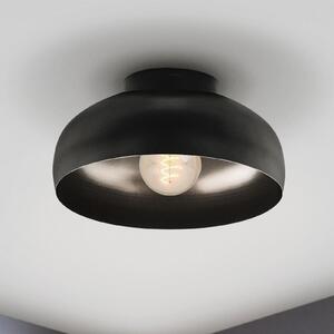 EGLO Mogano 2 plafonieră, Ø28cm, negru, reglabil, Negru, Camera de zi / sufragerie, Metal