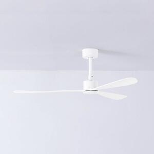 FARO BARCELONA Ventilator tavan Amelia, motor DC, 3 palete, alb, Alb, Camera de zi / sufragerie, Plastic, Modern