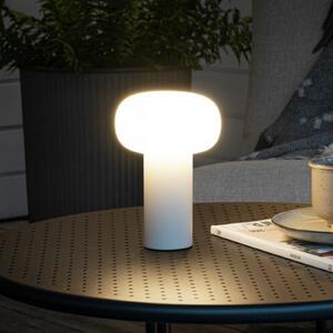 Konstsmide Lampă masă LED Antibes IP54, acumulator, RGBW, alb, reglabil, Alb, Metal, Modern