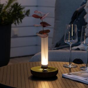 Konstsmide Lampă masă LED Biarritz IP54 acumulator CCT auriu, reglabil, Auriu / Alamă, Metal, Modern