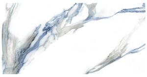 Gresie rectificata portelanata Calacatta Aqua Blue, Glossy, 30 x 60