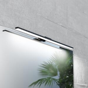 MCJ Lumina oglinzii LED Triga IP44 negru 60cm, 3.000K, Negru, Baie, Metal, Modern