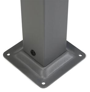 Dominican 3x4 foișor de metal cu perdele Garden Point antracit