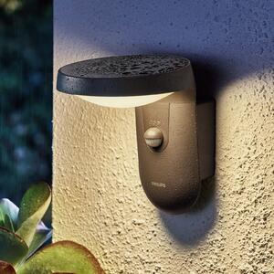 Philips Tyla aplică LED exterior, senzor mișcare, Negru, Metal, Modern