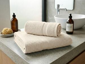 1x prosop de baie CLARYSSE ELEGANCE 70x140 cm + 1x prosop de maini CLARYSSE 60x110 cm 100% bumbac, crem