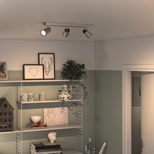 Philips myLiving Paisley Spot GU10 cu 3 becuri din aluminiu, reglabil, Metalic, Camera de zi / sufragerie, Metal