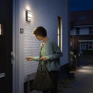 Philips myGarden aplică LED Petronia senzor, Negru, Metal