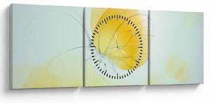 Tablou - Fluturele galben (cu ceas) (90x30 cm)