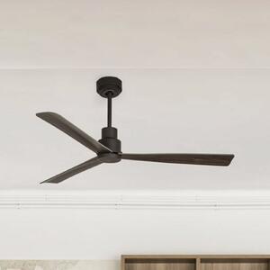 FARO BARCELONA Ventilator tavan Nassau, DC, 3 palete, maro închis, Maro / Rugină, Camera de zi / sufragerie, Metal, Modern