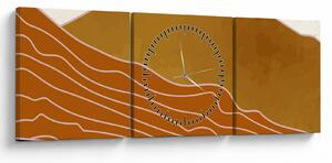 Tablou - Apus de soare (cu ceas) (90x30 cm)