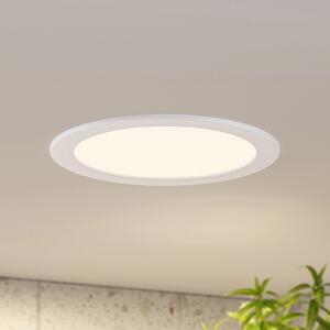 PRIOS Prios LED lampă încastrată Cadance, alb, 24 cm, set de 3, CCT, reglabil, Alb, Baie, Aluminiu, Modern, Corpuri de iluminat încastrate rotunde