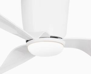 FARO BARCELONA Ventilator de tavan Pemba L cu lumină LED, alb, Alb, Camera de zi / sufragerie, Metal, Modern