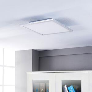 Lindby Panou LED Livel, set de 2, CCT, 40 cm x cm, telecomandă, reglabil, Metalic, Bucătărie, Plastic, Modern