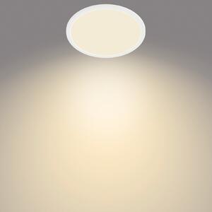 Philips SuperSlim LED IP44 2.700K Ø 24,5cm alb, reglabil, Alb, Baie, Metal