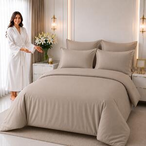 Lenjerie de pat 1 persoană Percale– grej, 100% bumbac
