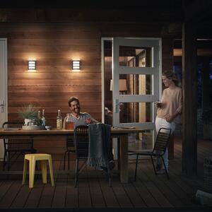 Philips Python aplică LED exterior antracit 2.700K, Negru, Metal