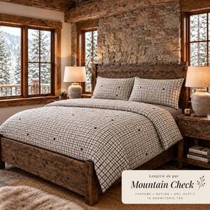 LENJERIE PAT TRICOT BUMBAC 100 % CU HUSĂ- MOUNTAIN CHECK