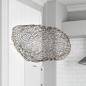 By Rydéns Hayden Lampă suspendată cu LED negru mat 76cm, reglabil, Negru, Camera de zi / sufragerie, Metal, Design