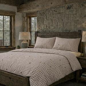 LENJERIE PAT TRICOT BUMBAC 100 % CU HUSĂ- HIGHLAND CHECK