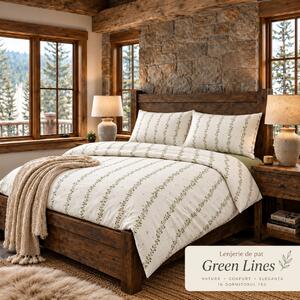 LENJERIE PAT TRICOT BUMBAC 100 % CU HUSĂ- GREEN LINES