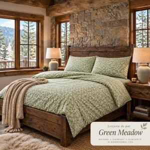 LENJERIE PAT TRICOT BUMBAC 100 % CU HUSĂ -GREEN MEADOW