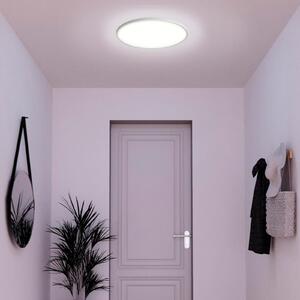Tint Müller Licht plafonieră LED inteligentă Amela, Ø 42 cm, reglabil, Alb, Camera de zi / sufragerie, Plastic