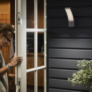 Philips Splay aplică LED exterior antracit 4.000 K, Negru, Metal