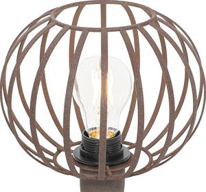 Lampă de masă de design brun ruginiu - Johanna