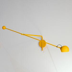 Artemide Ixa L aplică LED reglabilă galben, reglabil, Galben, Camera de zi / sufragerie, Metal, Design