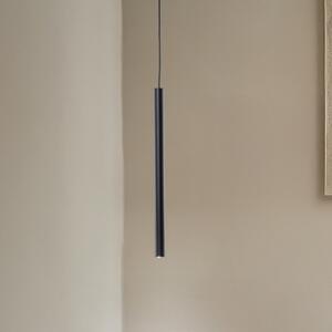 Euluna Lampă suspendată Sone, 1 bec, negru, reglabil, Negru, Camera de zi / sufragerie, Metal