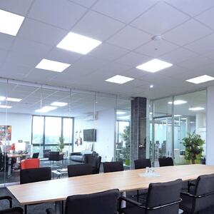 Deko-Light Panou LED Basic Office, 62x62 cm, 4.000 K, Alb, Studiu / Birou, Metal, Modern, Luminile încastrate unghiulare