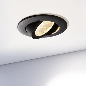 Deko-Light Spot LED încastrabil în tavan Dione 3.000 K alb, reglabil, Alb, Camera de zi / sufragerie, Metal, Modern, Corpuri de iluminat încastrate rotunde