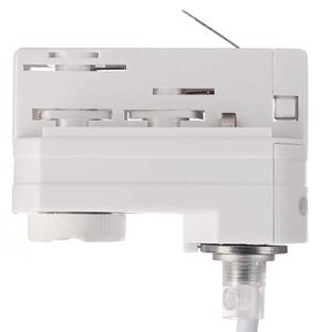 Deko-Light Lampă suspendată LED Lucea trifazată 15 W albă, reglabil, Alb, Hol, Aluminiu, Modern