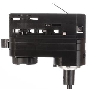 Deko-Light Lampă suspendată LED Lucea trifazică 10 W negru, reglabil, Negru, Hol, Aluminiu, Modern