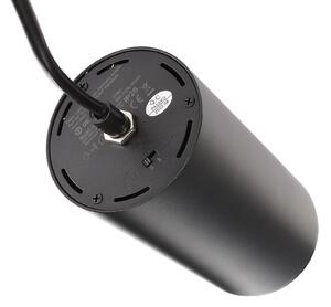 Deko-Light Lampă suspendată LED Lucea trifazată 15 W negru, reglabil, Negru, Hol, Aluminiu, Modern
