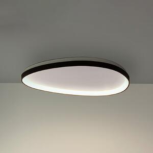 IDEAL LUX Plafonieră LED Gemini 61, negru, 3000 K, DALI/PUSH, reglabil, Negru, Camera de zi / sufragerie, Metal, Modern