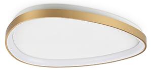 IDEAL LUX Plafonieră LED Gemini, alamă, 61 cm, 2700 K, cu întrerupător, Auriu / Alamă, Camera de zi / sufragerie, Metal, Modern