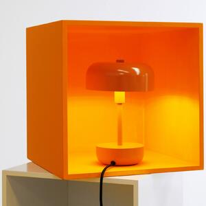 Dyberg Larsen Lampă de masă Haipot, IP20, portocalie, Portocaliu, Camera de zi / sufragerie, Metal, Modern