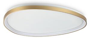 IDEAL LUX Plafonieră LED Gemini, alamă, 81 cm, 4000 K, cu întrerupător, Auriu / Alamă, Camera de zi / sufragerie, Metal, Modern