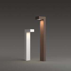 IDEAL LUX Bornă luminoasă LED Sirio, albă, înălțime 60 cm, metal, Alb, Aluminiu, Modern