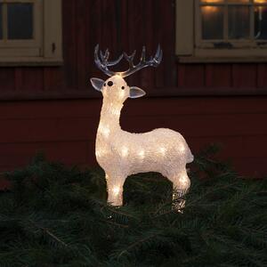 Konstsmide Christmas Figurină luminoasă LED ren IP44 clar 2500K, Transparent, Plastic