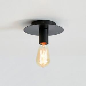 Markslöjd Piatto plafonieră lampă cu soclu E27 negru, reglabil, Negru, Camera de zi / sufragerie, Metal, Design industrial